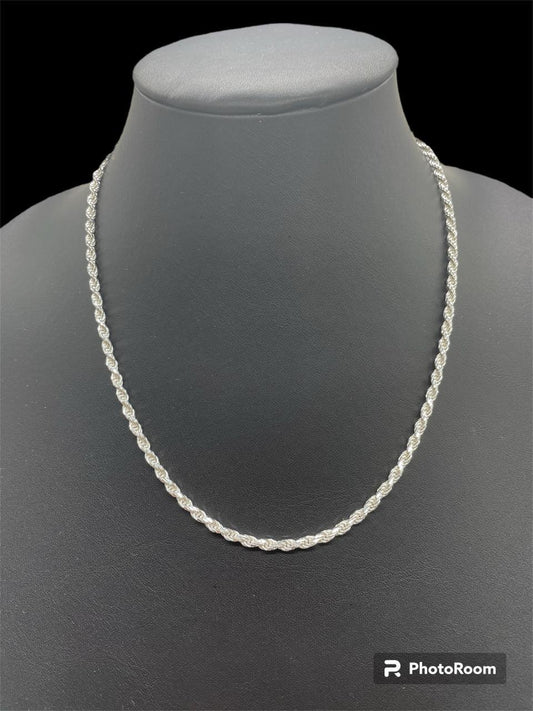 20" Sterling Silver Rope Chain